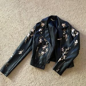 Jou jou black cherry blossom jacket